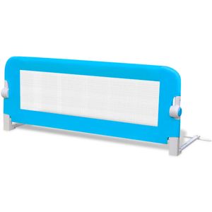 vidaXL Bezpečnostná zábrana na posteľ pre batoľatá 102x42 cm Modrá