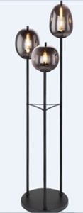 Globo Lighting Stehleuchte Metall schwarz matt, 3x E14