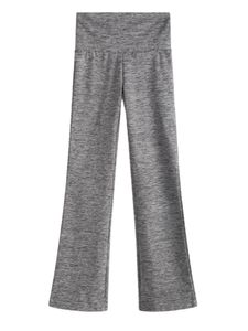 Damen Stretch Yoga Strumpfhosen Hohe Taille Push-Up Hosen Sporthosen,Farbe: Grau,Größe:L
