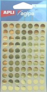 agipa Markierungspunkte rund selbstklebend gold 308 Stück 8,5 mm
