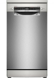 Bosch Serie 4 SPS4EMI24E, Stojací, Úzká (45 cm), Nerezová ocel, Stříbrná, Knoflíky, 1,75 m