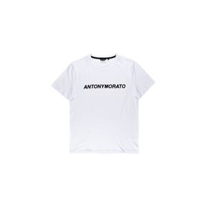 Antony Morato Tshirts Tshirt Męski Super Slim Fit White, MMKS019351000, Größe: 170