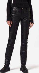 Damen Lederhose Lederjeans Ricano DONNA – Schwarz / XL