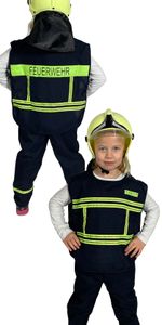 Feuerwehr Weste für Kinder Gr. 104-134, Größe:116/122