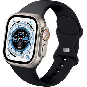 Strap-It Apple Watch Ultra Armband Silikon (Schwarz)