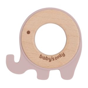 Baby's Only Beißring-Elefant - Alt rosa