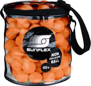 Balltasche inkl. 144 Tischtennisbälle Tischtennis Bälle Plastikbälle 40+ orange