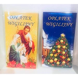 1 Packung mit 4 Oblaten zu Weihnachten Oplatek Wigilijny Swiateczny