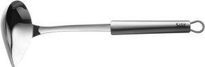 Silit Classic Line Gießlöffel 28 cm, Edelstahl poliert, Saucenlöffel mit Schnaupe, spülmaschinengeeignet