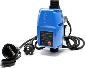 Tlakový spínač Wiltec s káblom SKD-5 230V do 10 barov, tlakový spínač s ochranou proti chodu nasucho pre domáce vodárne a čerpadlá, spoľahlivé ovládanie čerpadiel
