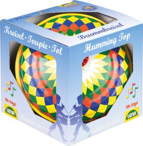 LENA BOLZ Brummkreisel aus Metall Multicolor mit Griff und Standfuß 19cm