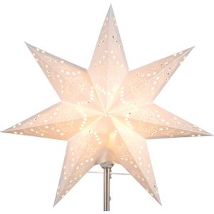 Best Season Papier-Ersatzstern "Sensy Mini Star 34" ca. 34 cm Ø, incl. Halterung, Farbe creme, 231-28