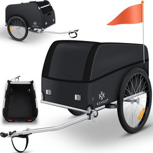 KESSER® Fahrradanhänger Lastenanhänger Transportanhänger Hochdeichsel mit Kupplung, Inkl. Abdeckung Klappfunktion Hochdeichsel Anhänge für Fahrrad Transportbox mit 120 Liter Max. 40 kg KESSER® Fahrradanhänger Lastenanhänger Transportanhänger Hochdeichsel mit Kupplung, Inkl. Abdeckung Klappfunktion Hochdeichsel Anhänge für Fahrrad Transportbox mit 120 Liter Max. 40 kg