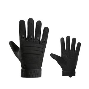 INF Taktische Outdoor-Vollfingerhandschuhe für Herren Schwarz L