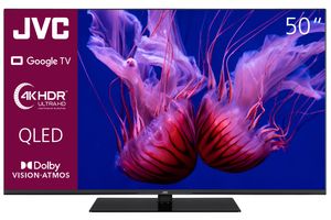 JVC LT-50VGQ8255 Google TV 55 Zoll QLED Fernseher (4K UHD Smart TV, HDR Dolby Vision, Dolby Atmos, Triple-Tuner)