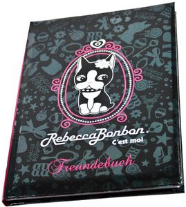 Goldbuch Freundebuch REBECCA BONBON schwarz 15x21 cm 72 illustrierte Seiten