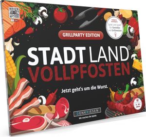 Stadt Land Vollpfosten® Grillparty Edition – "Jetzt geht's um die Wurst." | A4 Spielblock