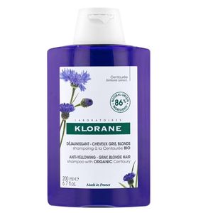 Klorane Anti-Yellowing Shampoo, Szampon niwelujący żółte odcienie, 200ml