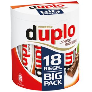 duplo Big Pack 18 batonów z nadzieniem waflowo-nugatowym i czekoladą 327g