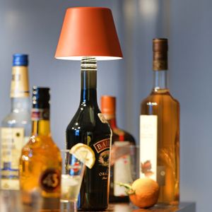 Sompex Akku Leuchte Top | Flaschenaufsatz | Kunststoff | Verschiedene Farben, Farbe:weiß
