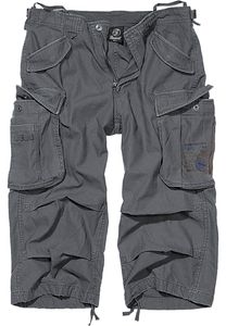 Pánské kraťasy Brandit Industry Vintage Cargo 3/4 Shorts charcoal - M