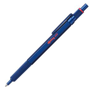 rOtring 600 Kugelschreiber | mittlere Spitze | Schwarze Tinte | Blauer Schaft | nachfüllbar