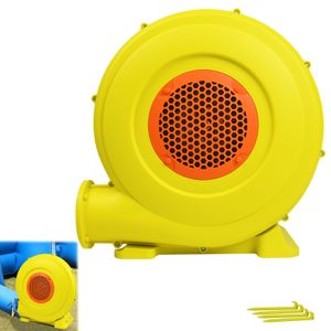 YUENFONG 450W elektrická vzduchová pumpa nafukovací ventilátor s rukoväťou, nepretržitý ventilátor pre nafukovacie hračky, veterný stroj s dlhým napájacím káblom, žltá + červená (450m³/H 1750Pa)