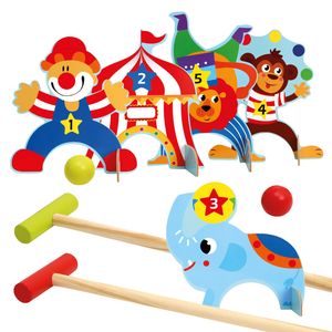 Bino Kinder-Krocket-Set aus Holz, Zirkus   ab 3 Jahren, 83643