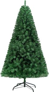 Spritzguss Weihnachtsbaum künstlich 240 cm, Natürlich und Echt Premium schwer entflammbar Christbaum mit Metall Christbaum Ständer  ca. 90 cm, Einfache Montage