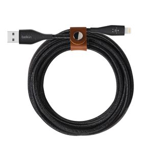 BELKIN Duratek Plus Lightning auf USB A Kabel, 3m, schwarz