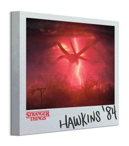 Stranger Things Hawkins - Leinwandmalerei 30x30 cm