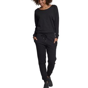 Dámské tričko s dlouhým rukávem Urban Classics Ladies Long Sleeve Terry Jumpsuit black - XS