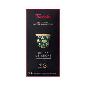 Kávové kapsuly, TURABO, Dulce de leche, 10 kapsúl kompatibilných s Nespresso, 54 g