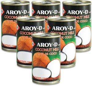 [ 6x 165ml ] AROY-D Kokosmilch / Kokosnussmilch / Cocosmilch / Coconut Milk