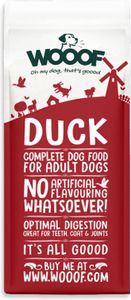 Hundetrockenfutter WOOOF Ente 14KG Hypoallergenes Hundefutter kaltgepresst für sensible Hunde