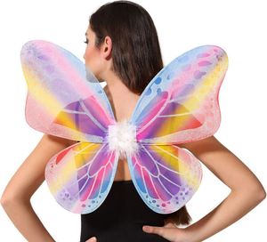 Atosa Glänzende Schmetterlingsfee-flügel Rosa  Rosa One Size