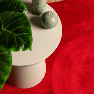 vidaXL Teppich HUARTE Kurzflor Weich und Waschbar Rot 80x200 cm