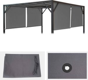 Náhradní kryt pro střešní pergolu Pavilion Baia 4x4m  šedý