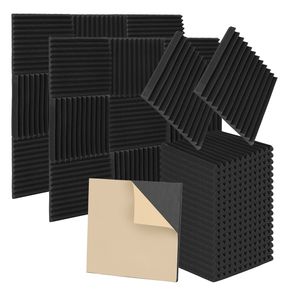 Yakimz 24 Akustické penové rohože 50 x 50 x 2,5 cm | Účinná zvuková izolácia pre optimálnu akustiku | Penové dlaždice
