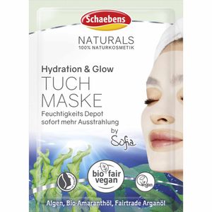 Schaebens Natural Hydration & Glow Tuchmaske (1 St)
