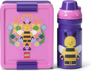 LEGO Trinkflasche + Brotdose LUNCH SET BEE lila