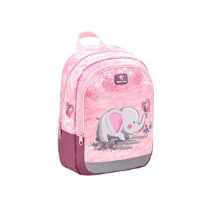 Belmil Kinderrucksack Mädchen für 3-6 Jährige - Super Leichte 260 g/Kindergarten/Krippenrucksack Kindergartentasche Kindertasche/Elefant/Pink Rosa(305-4 Pink Elephant)