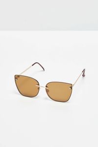 Moodo Frauen-Sonnenbrillen Anghanet Pilotenbrille Braun gläser braun Universal