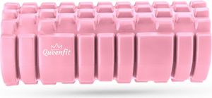 Queenfit® Fascia roller foam roller - EVA fitness roller, masážny valec na masáž chrbta, masáž celého tela - joga, pilates, cvičenie - 33x14cm