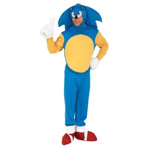 Sonic The Hedgehog - Kostüm - Herren BN5422 (XL) (Blau/Gelb/Rot)