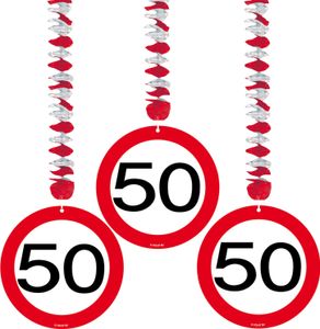 Rotorspiralen Verkehrsschild 50