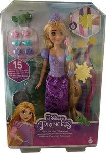 Bábika Disney Princess Rapunzel s dlhými vlasmi a funkciou zmeny farby, 11 doplnkov, Mattel HLW18