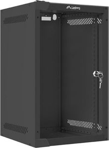 Lanberg Rack Wandschrank 10" 9U/280X310 Glastür schwarz