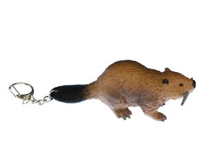 Biber Schlüsselanhänger Miniblings Anhänger Säugetier Nagetier Kanada 105mm groß