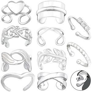 Ohrklemme Silber 925: Ear Cuff Ohrring ohne Loch / Ohrmanschette, Modellvariante:Modell 7